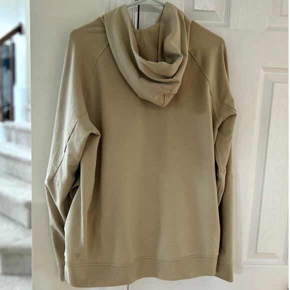 Lululemon City Sweat Pull Over Hoodie Khaki Tan Beige - Picture 2 of 5